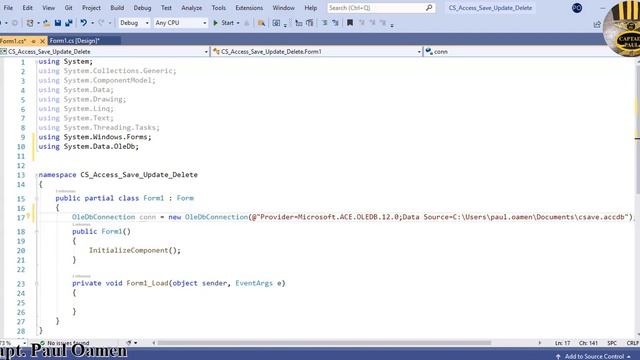 How to Create a C# MS Access Database Connection with Save, Update, Delete, and Search - Part 1 of смотреть онлайн