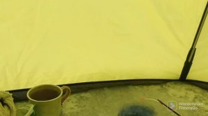 зимняя рыбалка в палатке зонт на сильном ветру!!!!!