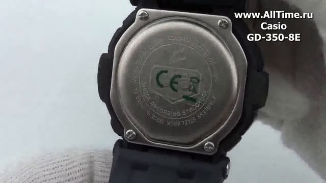 Обзор. Мужские японские наручные часы Casio G-SHOCK GD-350-8E смотреть онлайн