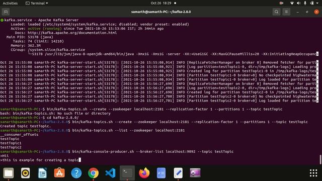 Creating topic in kafka with single broker смотреть онлайн