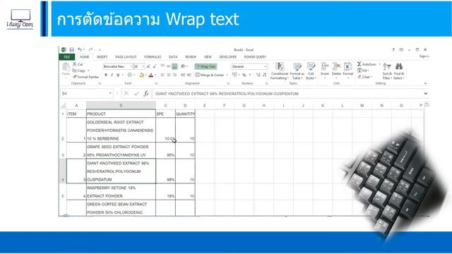 ตัดข้อความ (Wrap text) : Excel Training смотреть онлайн