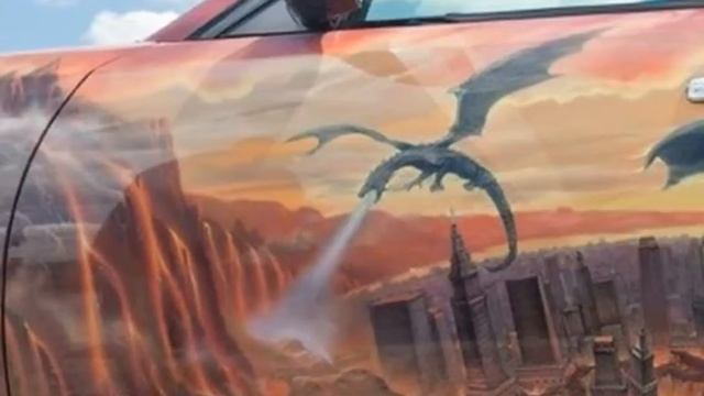 Классные рисунки на машинах. Автомобильная аэрография смотреть онлайн