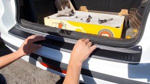 Накладка на задний бампер Лада Гранта Лифтбэк 2019 ( Lada Granta Liftback ) LF , ВАЗ 2191