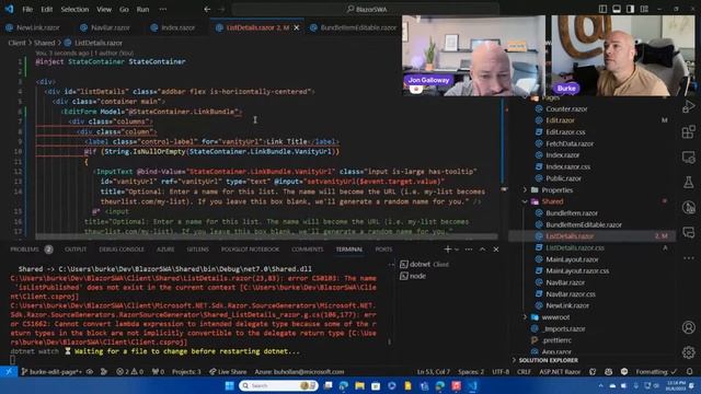Burke Learns Blazor - More frontend fun! смотреть онлайн