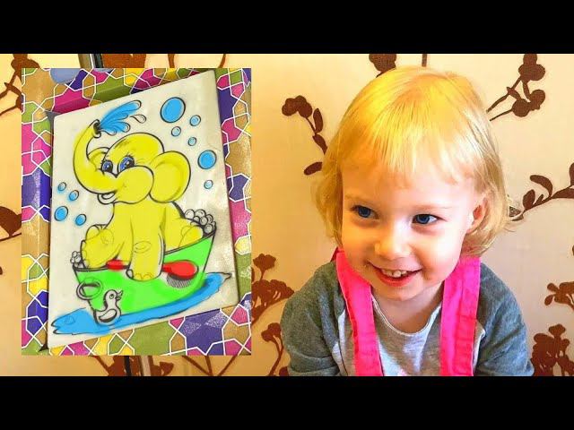 MaryLike) Раскраска шоколадка. Видео для детей. Поиграй с Машей, раскрась слоника. смотреть онлайн