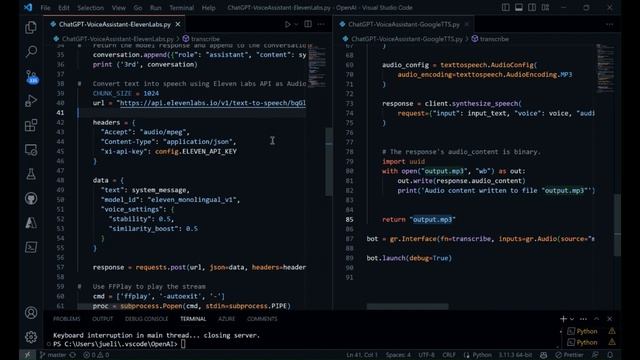 VoiceGPT with Whisper API and Python Part 3 - ElevenLabs смотреть онлайн
