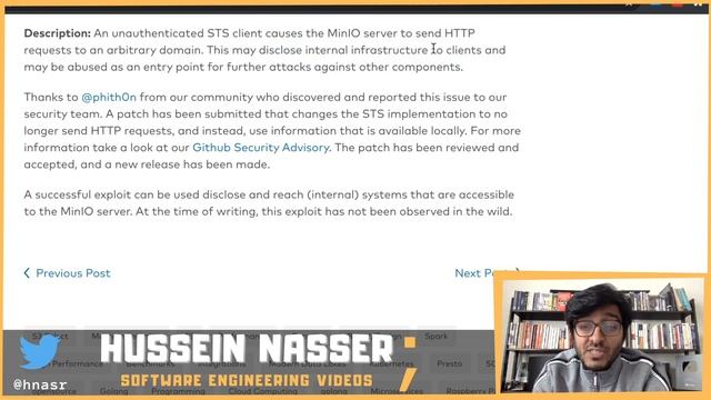 S3 compliant MinIO Suffers a Server Side Request Forgery vulnerability, lets discuss смотреть онлайн