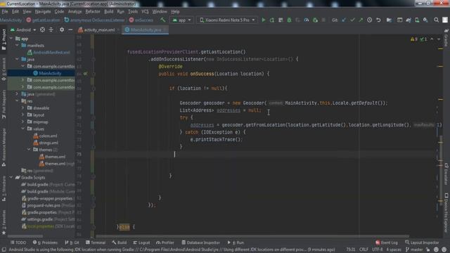 How to Get Current Location in Android Studio | Current Location | Android Studio Tutorial смотреть онлайн