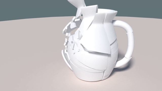 Breaking Jug | Разбивание кувшина | Blender 3D смотреть онлайн