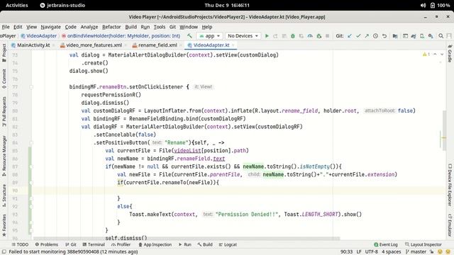 66.Rename Video File From Storage | Android Studio Kotlin | Hindi смотреть онлайн