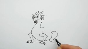 Как Нарисовать Дракона детям поэтапно - Учимся рисовать дракона
