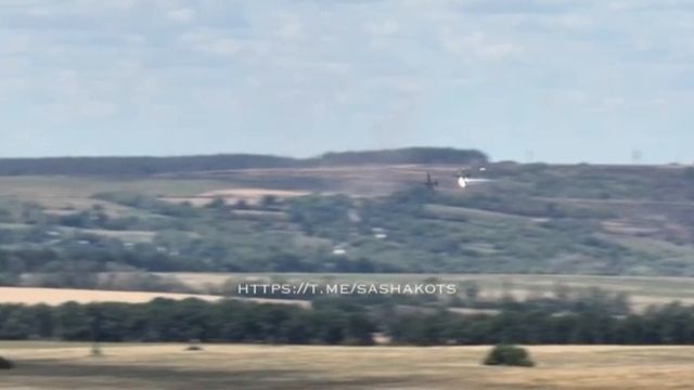 Пара Су-25 с кабрирования отрабатывает на Северском направлении. смотреть онлайн
