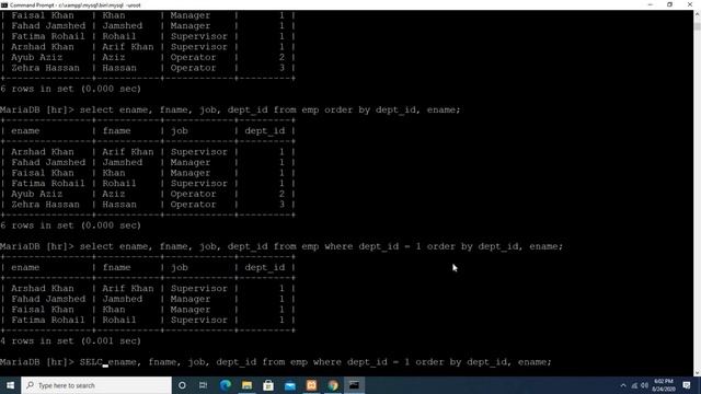 php/mysql: chapter30: Learning SQL by example смотреть онлайн