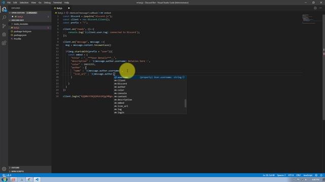 Discord Js Bot Ep. 5 : Embed Message Create смотреть онлайн