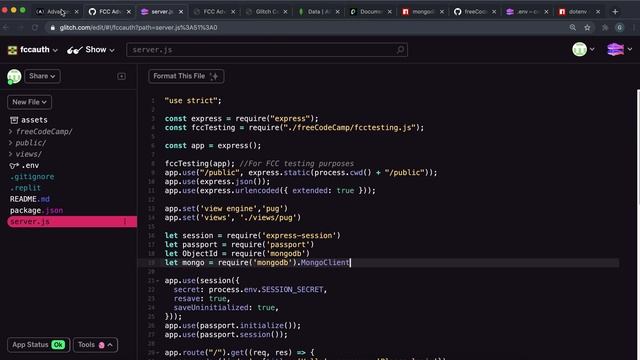 05 - Implement the Serialization of a Passport User - Advanced Node and Express - freeCodeCamp смотреть онлайн