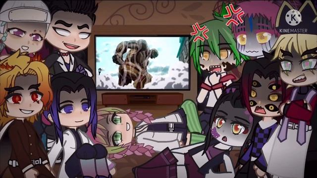UpperMoons & Hashiras React To Eren AOT