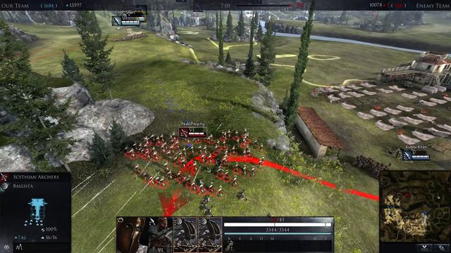 Total War Arena без комментариев - Рекорд на Ballista с 0 FF! смотреть онлайн