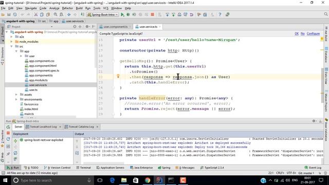 Spring Boot with Angular 4 - How to access Spring Boot REST services from Angular 4 смотреть онлайн