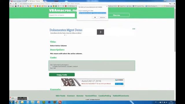 Select Active Column - VBA Macros - Tutorial - MS Excel 2007, 2010, 2013 смотреть онлайн
