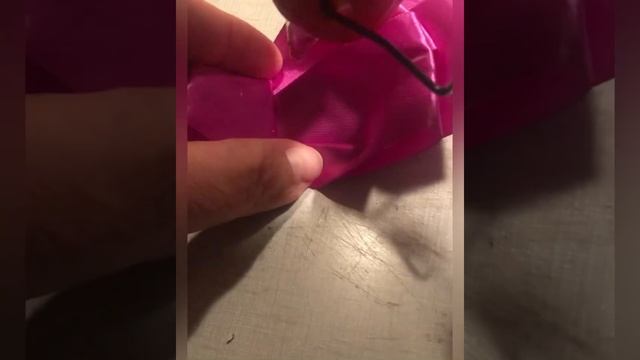 Бантики из капроновых лент 7 см