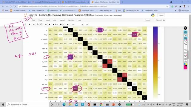 Lecture-46: Feature Selection with “Correlation” Method by Python смотреть онлайн