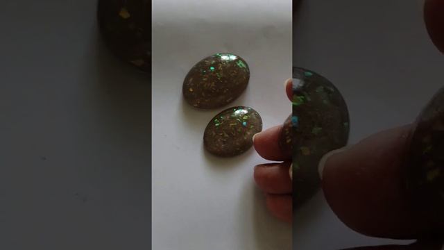 Кабашоны из эпоксидной смолы. смотреть онлайн