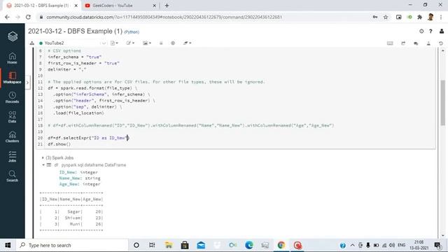 How to Rename columns in DataFrame using PySpark | Databricks Tutorial | смотреть онлайн