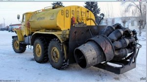 реактивный двигатель от миг-15 на снегоочистителях железнодорожных путей