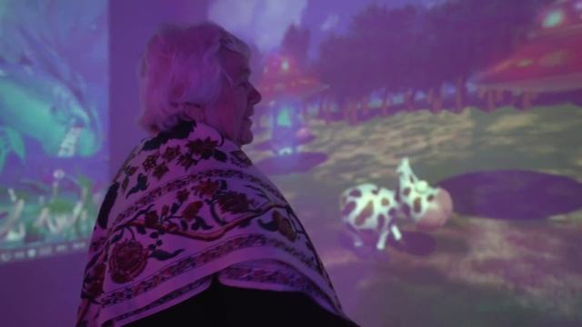 БАБУШКА ИГРАЕТ В ПАРКЕ ВИРТУАЛЬНОЙ РЕАЛЬНОСТИ! смотреть онлайн