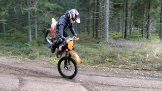 Хард эндуро, мотокросс, отжигаем на KTM по лесу