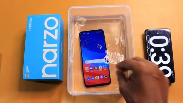 Realme Narzo 50 Water Test || Realme Narzo 50 Durability Test || Realme Narzo 50 Waterproof Test