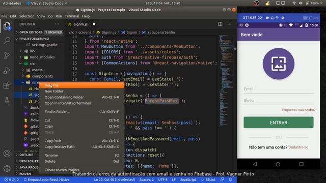 Resolvendo Cadastra-se e Recuperar Senha смотреть онлайн