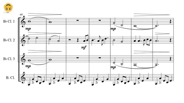 Dance Me To The End Of Love by Leonard Cohen (Clarinet Quartet/Sheets) смотреть онлайн