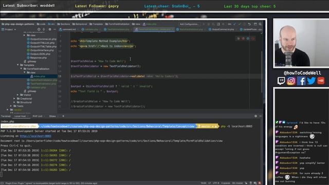 Demonstration of the PHP Template Design Pattern (OOP) смотреть онлайн