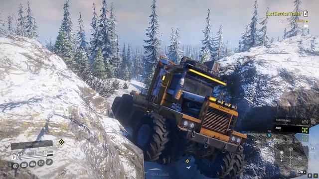 SnowRunner | LOST SERVICE TRAILER WALKTHROUGH! Using JBE Pacific P16 смотреть онлайн