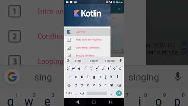 Kotlin programming tutorial lessons Android App смотреть онлайн