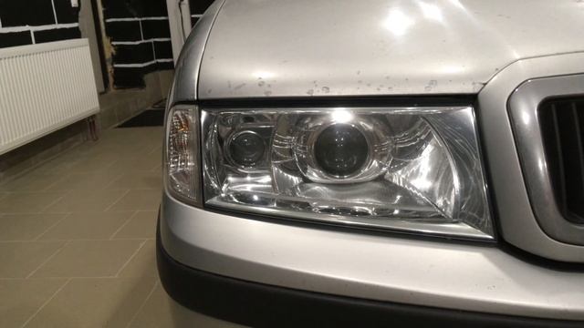 Skoda Octavia a4 - тюнинг фар, установка диодных линз SRT смотреть онлайн