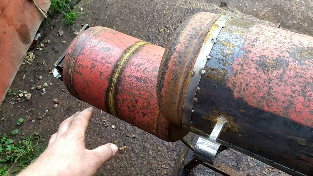 Коптильня из газовых баллонов.Свариваю баллоны. #3 смотреть онлайн