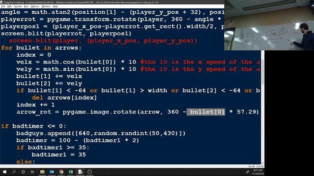 Class 11 14 19 Pygame Finishing Arrows смотреть онлайн