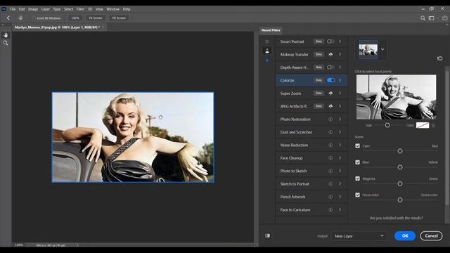 New Filter TO Auto-Colorize Black & White Photos l Photoshop 2021 смотреть онлайн
