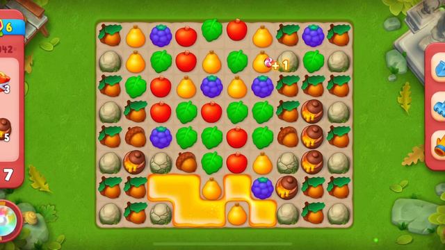 Уровень 3042, игра Gardenscapes смотреть онлайн