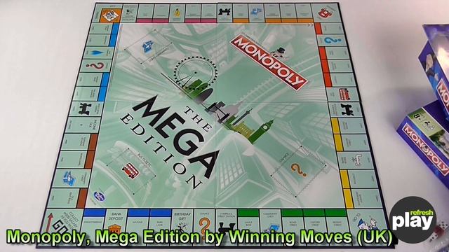 Monopoly Mega Edition Board Game by Winning Moves Unboxing смотреть онлайн