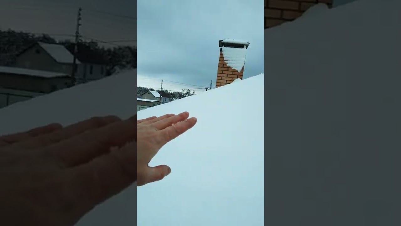 Нужны ли снегозадержатели? Наглядный пример. смотреть онлайн