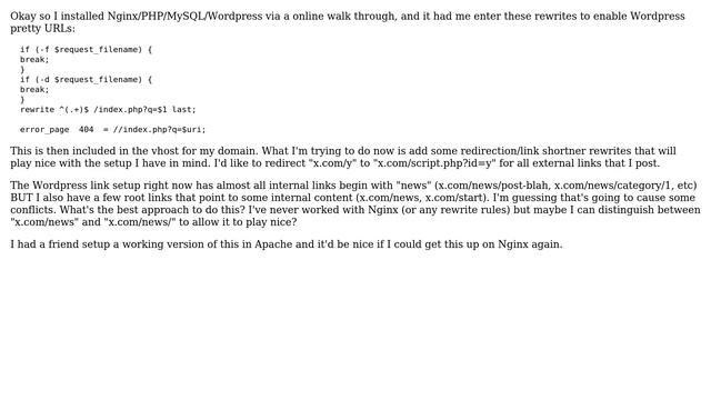 DevOps & SysAdmins: Nginx rewrite for link shortener + Wordpress pretty URLs смотреть онлайн