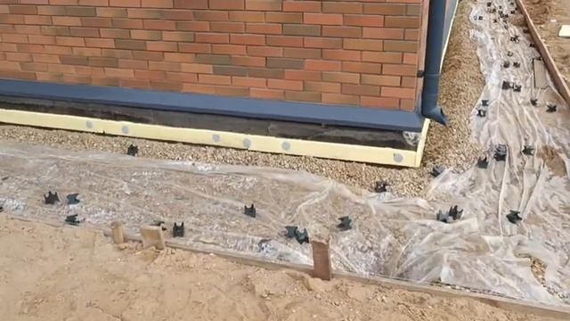 Устройство дорожек, отмостки и 2х парковок на участке, бетонирование. смотреть онлайн