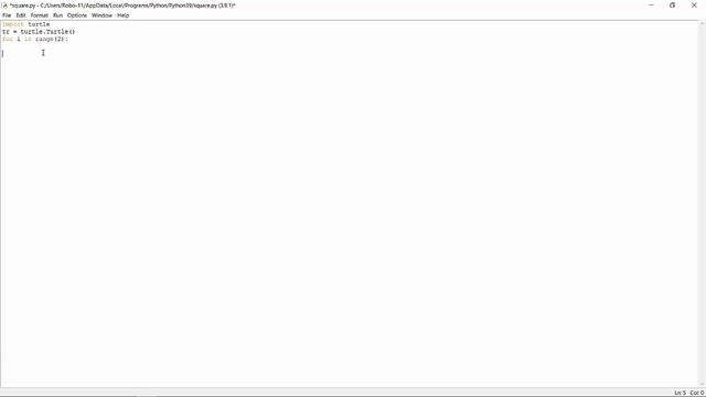 Drawing square, rectangle and circle using Turtle graphic in Python смотреть онлайн