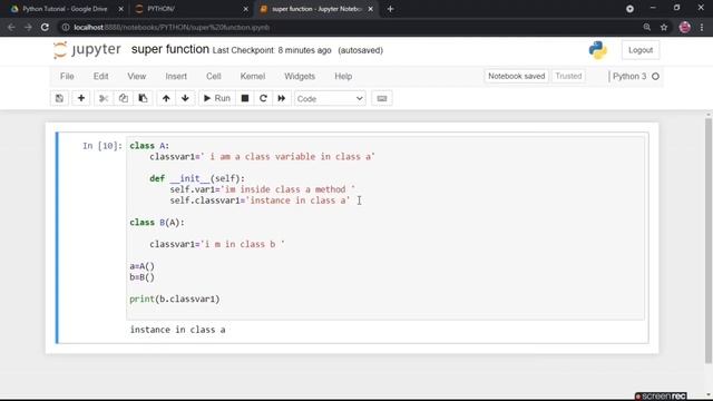 tut 30 super funtion in python in hindi with notes | super().__init__() | gujju computervalo смотреть онлайн