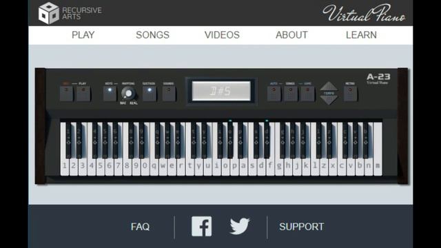 How to play "Cry Me A River" on virtual piano + virtual sheet смотреть онлайн