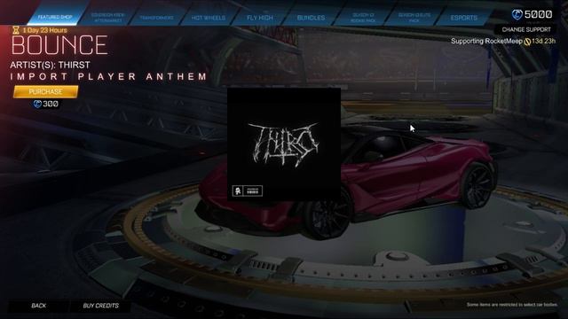 *BOUNCE* Player Anthem in the item shop - Rocket League смотреть онлайн
