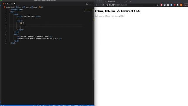 Inline vs. Internal vs. External CSS - What's The Difference? смотреть онлайн